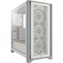 Seller recertified корпус Corsair iCUE 4000X RGB Tempered Glass без БП (CC-9011205-WW) White (Сліди використання, 503876)