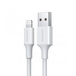 Кабель Ugreen US155 USB to Lightning 2.4A 1m (20728) White