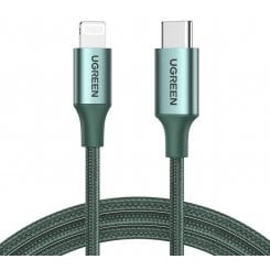 Кабель Ugreen US304 USB 2.0 Type-C to Lightning 3.0A (60W) 1m (80564) Dark Green