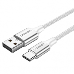 Кабель Ugreen US288 USB 2.0 to USB Type-C 3.0A (18W) 1m (60131) Silver
