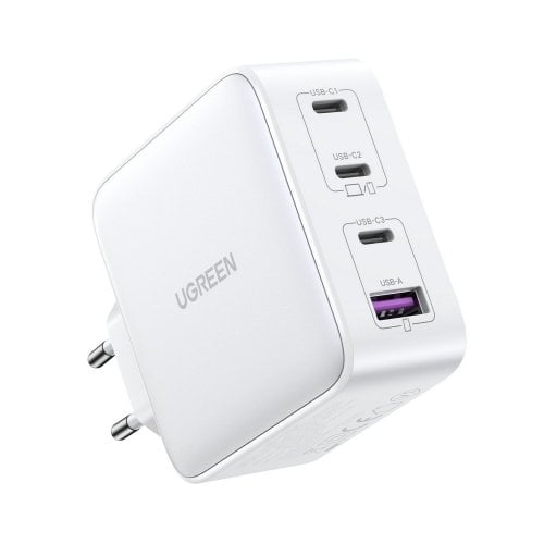 Купити Мережевий зарядний пристрій Ugreen CD226 USB + 3 x USB Type-C 100W (15337) White - ціна в Києві, Львові, Вінниці, Хмельницькому, Франківську, Україні | інтернет-магазин TELEMART.UA фото