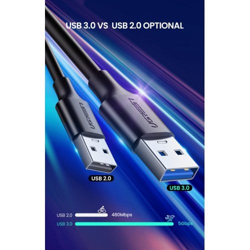 Кабель Ugreen US199 USB to Lightning 2.4A 1.5m (60162) Silver купити в Україні | Telemart фото
