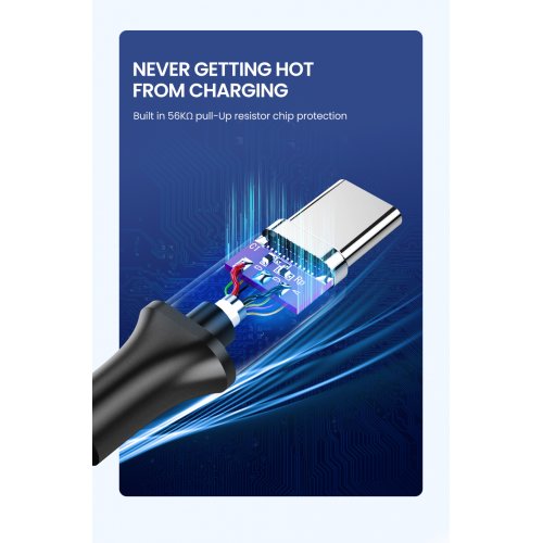 Кабель Ugreen US199 USB to Lightning 2.4A 1.5m (60162) Silver купити в Україні | Telemart фото