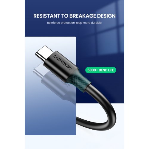 Кабель Ugreen US199 USB to Lightning 2.4A 1.5m (60162) Silver купити в Україні | Telemart фото