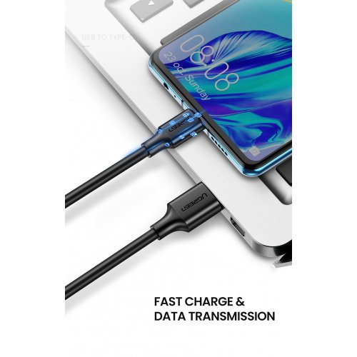 Кабель Ugreen US199 USB to Lightning 2.4A 1.5m (60162) Silver купити в Україні | Telemart фото