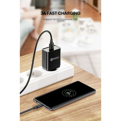 Кабель Ugreen US199 USB to Lightning 2.4A 1.5m (60162) Silver купити в Україні | Telemart фото