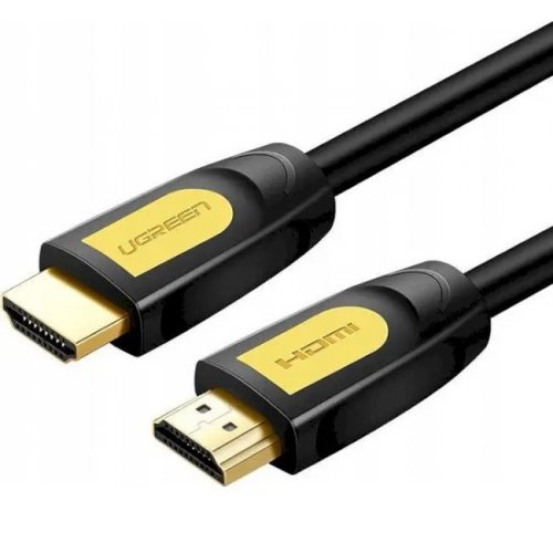 Купити Кабель Ugreen HD101 HDMI to HDMI 2.0 4K 3D 1.5m (10128) Black/Yellow - ціна в Києві, Львові, Вінниці, Хмельницькому, Франківську, Україні | інтернет-магазин TELEMART.UA фото