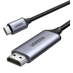 Кабель Ugreen MM142 USB Type-C to HDMI 4K 1.5m (50570) Gray/Black