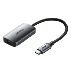 Перехідник Ugreen CM236 USB 2.0 Type-C to Mini DisplayPort 4K 0.1m (60351) Gray