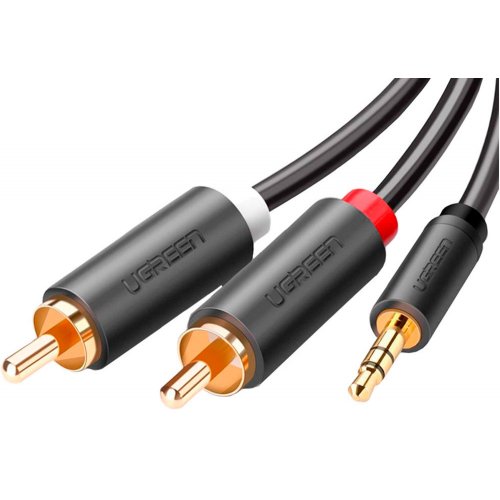 Купити Розгалужувач Ugreen AV102 3.5mm to 2 x RCA 3m (10512) Black - ціна в Києві, Львові, Вінниці, Хмельницькому, Франківську, Україні | інтернет-магазин TELEMART.UA фото