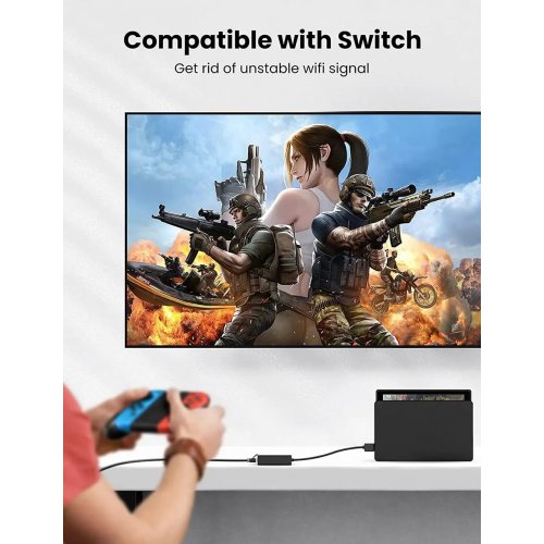 Купить Сетевая карта Ugreen CR111 USB 3.0 to RJ-45 Ethernet (20256) Black - цена в Харькове, Киеве, Днепре, Одессе
в интернет-магазине Telemart фото