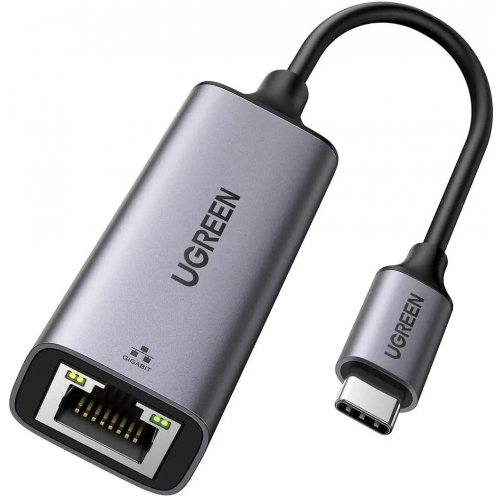 Купить Сетевая карта Ugreen CM199 USB Type-C to RJ-45 Ethernet (50737) Grey - цена в Харькове, Киеве, Днепре, Одессе
в интернет-магазине Telemart фото