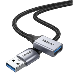 Кабель Ugreen US115 USB 3.0 to USB 3.0 M/F 2m (10497) Black