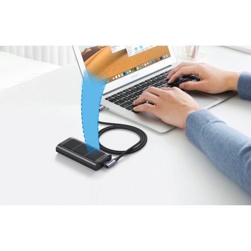 Купить Кабель Ugreen US385 USB 3.0 to USB Type-C 3A (60W) 90-Degree Angled 1m (20299) Black - цена в Харькове, Киеве, Днепре, Одессе
в интернет-магазине Telemart фото