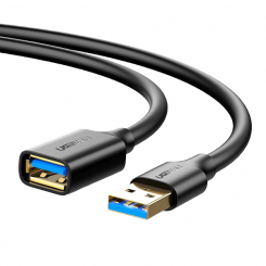 Кабель Ugreen US129 USB 3.0 to USB 3.0 M/F 3m (30127) Black