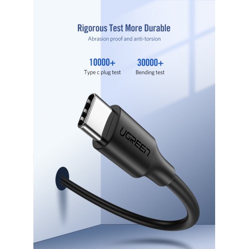 Купить Кабель Ugreen US286 USB 2.0 Type-C to USB Type-C 3.0A (60W) 0.5m (50996) Black - цена в Харькове, Киеве, Днепре, Одессе
в интернет-магазине Telemart фото