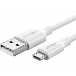 Кабель Ugreen US289 USB 2.0 to microUSB 2.4A 1m (60141) White