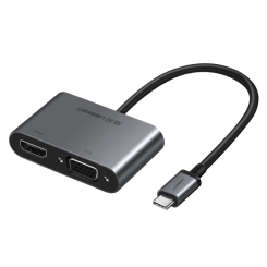 Адаптер Ugreen CM162 USB Type-C to HDMI/VGA (50505) Black