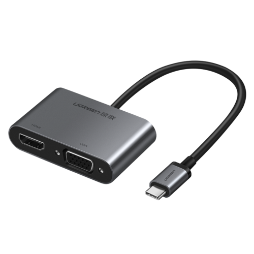 Купить Адаптер Ugreen CM162 USB Type-C to HDMI/VGA (50505) Black - цена в Харькове, Киеве, Днепре, Одессе
в интернет-магазине Telemart фото