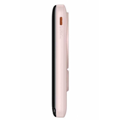 Купить Powerbank Baseus Magnetic Bracket Wireless 10000mAh 20W with cable Type-C (PPCX000004) Pink - цена в Харькове, Киеве, Днепре, Одессе
в интернет-магазине Telemart фото