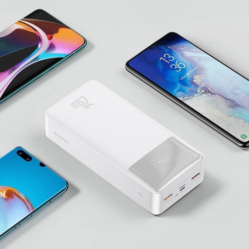 Powerbank Baseus Bipow Digital Display 30000mAh 20W (PPDML-N02) White купити в Україні | Telemart фото