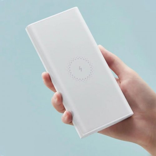 Powerbank Xiaomi Mi Power Bank 3 Wireless 10000mAh 10W (BHR5212CN) White купить в Украине: Киев, Днепр, Харьков, Одесса  | Низкая цена, отзывы, характеристики от TELEMART фото