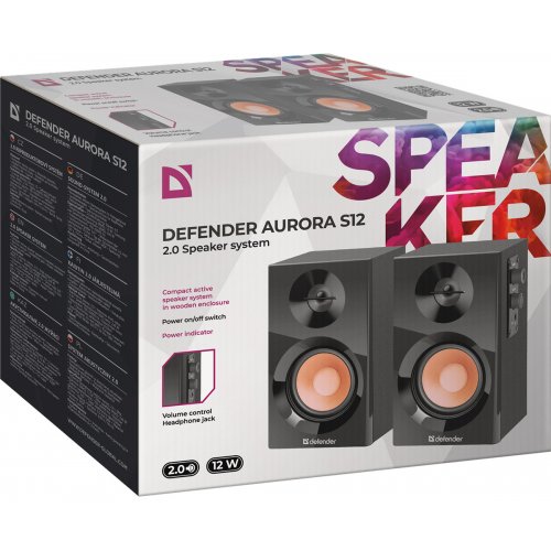 Акустическая система Defender Aurora S10 (65414) Black купить в Украине: Киев, Днепр, Харьков, Одесса  | Низкая цена, отзывы, характеристики от TELEMART фото