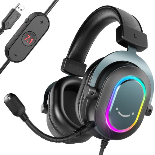 Купить Наушники Fifine H6 RGB Black - цена в Харькове, Киеве, Днепре, Одессе
в интернет-магазине Telemart фото