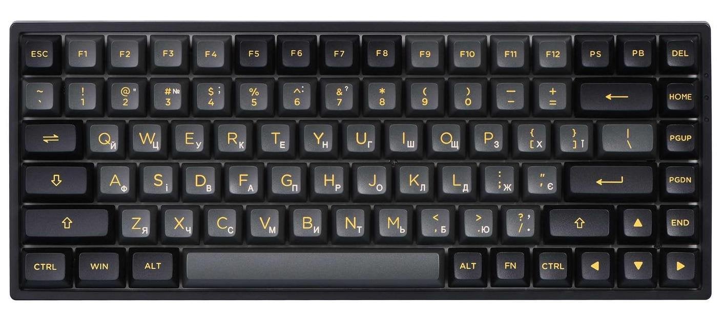 Купить Клавиатура AKKO 3084B Plus RGB Jelly Pink Switches (6925758617307)  Black/Gold - цена в Харькове, Киеве, Днепре, Одессе в интернет-магазине  Telemart