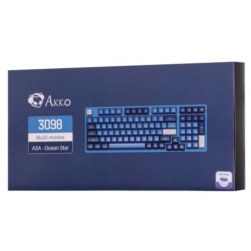 Photo Keyboard AKKO 3098B Ocean Star RGB Akko CS Crystal Switch (6925758623711) Blue