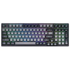 Клавіатура AKKO 3098N RGB TTC Flame Switch (6925758618311) Black/Cyan