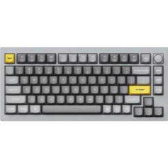 Клавіатура Keychron Q1 QMK RGB Gateron G PRO Brown Hot-Swap Knob (Q1N3) Silver Grey