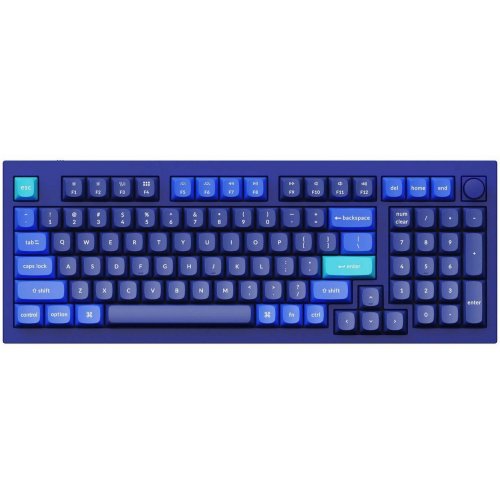 

Keychron Q5 100 Key QMK RGB Gateron G PRO Blue Hot-Swap Knob (Q5O2Z) Navy Blue