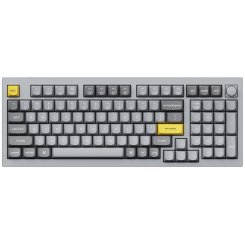 Клавіатура Keychron Q5 100 Key QMK RGB Gateron G PRO Blue Hot-Swap Knob (Q5N2Z) Silver Grey