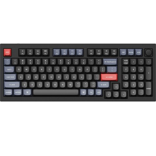 

Keychron Q5 100 Key QMK RGB Gateron G PRO Red Hot-Swap Knob (Q5M1Z) Carbon Black