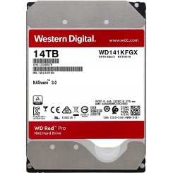 Seller recertified жорсткий диск Western Digital Red Pro NAS 14TB 512MB 7200RPM 3.5'' (WD141KFGX) (Сліди встановлення, 506223)