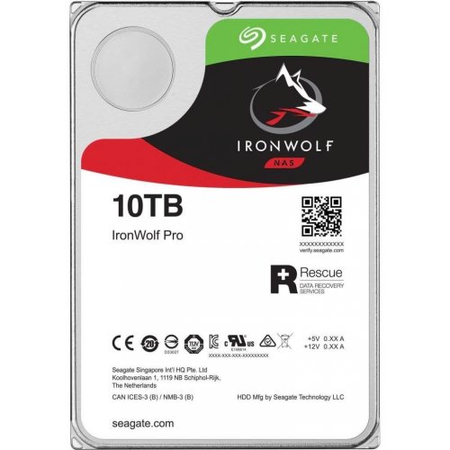 Photo Seller recertified hard drive Seagate IronWolf Pro 10TB 256MB 7200RPM 3.5
