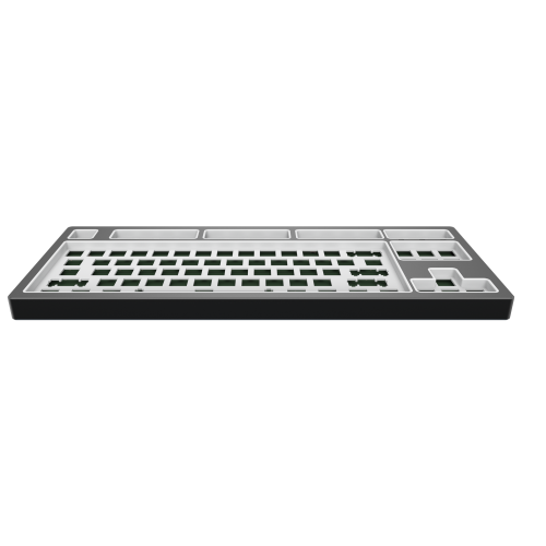 Купить Основание для клавиатуры Dark Project KD87B LTD Aluminum Barebones (KB-CST-872-702224) Grey - цена в Харькове, Киеве, Днепре, Одессе
в интернет-магазине Telemart фото