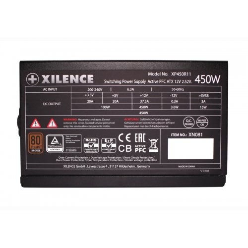 Фото Блок питания Xilence Performance A+ III 450W (XP450R11)