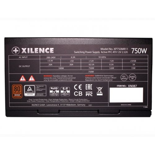 Фото Блок питания Xilence Performance A + III Semi-Modular 750W (XP750MR11)