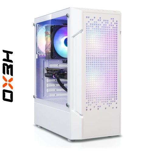 Компьютер HEXO Gaming RTX3050 Base (HGB-5500N3050-16S500WH) White купить в Украине: Киев, Днепр, Харьков, Одесса  | Низкая цена, отзывы, характеристики от TELEMART фото