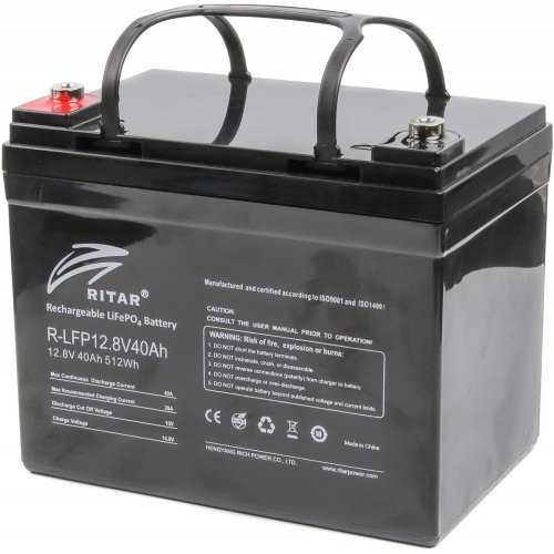 

Ritar R-LFP 12.8V 40Ah (R-LFP12.8V40AH)