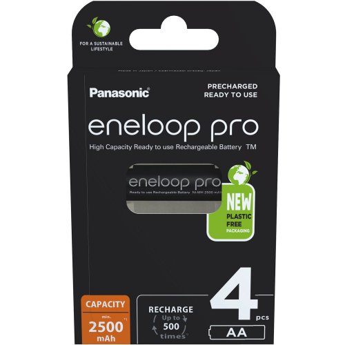 

Panasonic Eneloop Pro AA 2500 mAh NI-MH 4BP (BK-3HCDE/4BE)