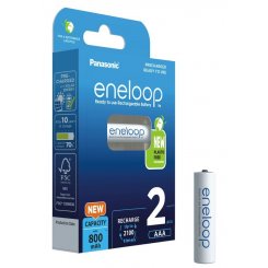 Акумулятор Panasonic Eneloop AAA 800 mAh NI-MH 2BP (BK-4MCDE/2BE)