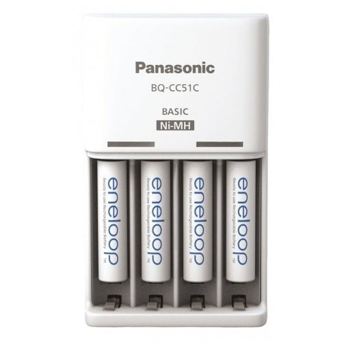 Купити Зарядний пристрій Panasonic Basic Charger New + Eneloop AAA 800 mAh NI-MH 4BP (K-KJ51MCD04E) - ціна в Києві, Львові, Вінниці, Хмельницькому, Франківську, Україні | інтернет-магазин TELEMART.UA фото