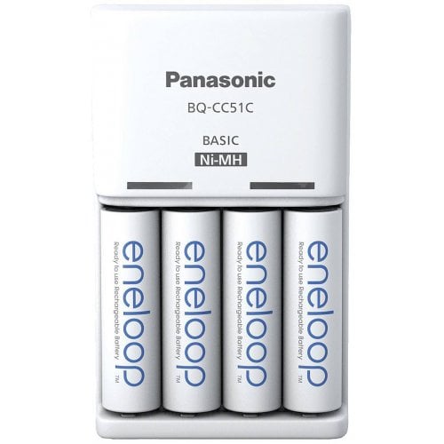 Купить Зарядное устройство Panasonic Basic Charger New + Eneloop AA 2000 mAh NI-MH 4BP (K-KJ51MCD40E) - цена в Харькове, Киеве, Днепре, Одессе
в интернет-магазине Telemart фото