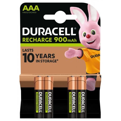 Купити Акумулятор Duracell AAA HR03 900mAh 4 шт. (5007338) - ціна в Києві, Львові, Вінниці, Хмельницькому, Франківську, Україні | інтернет-магазин TELEMART.UA фото