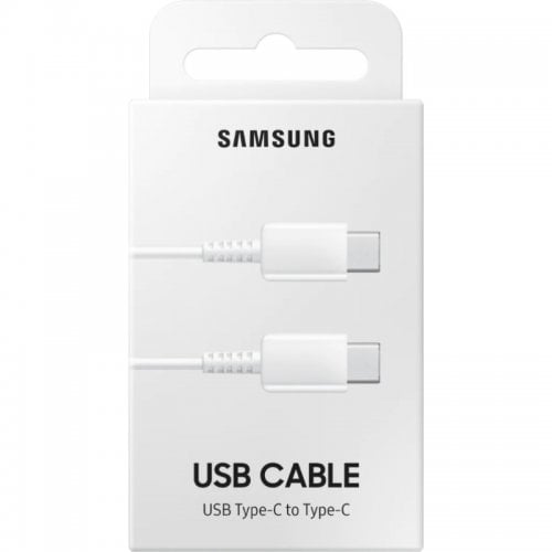 Купити Кабель Samsung USB Type-C to USB Type-C (60W) 1m (EP-DA705BWRGRU) White - ціна в Києві, Львові, Вінниці, Хмельницькому, Франківську, Україні | інтернет-магазин TELEMART.UA фото