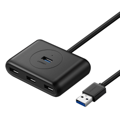 USB-хаб Ugreen CR113 USB 3.0 to 4 x USB 0.5m (20290) Black