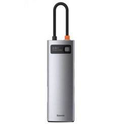 USB-хаб Baseus Metal Gleam Series USB Type-C 8 in 1 (CAHUB-CV0G) Gray